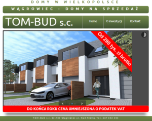 Strona internetowa dewelopera budującego domy