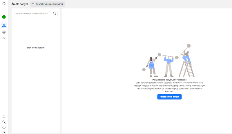 Krok 1 Menedżer firm Facebook