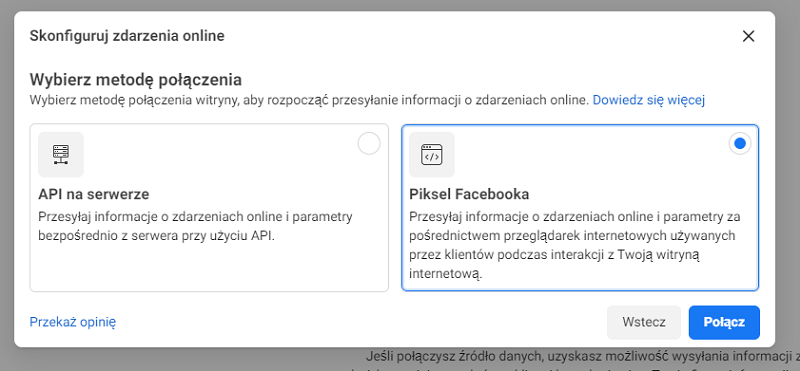 Krok 1 Skonfiguruj zdarzenie online